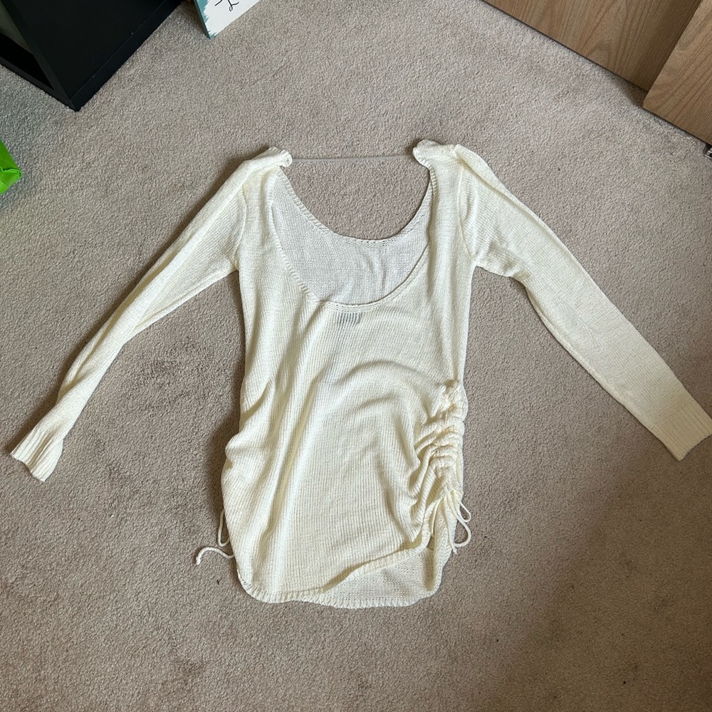 Revolve Cream Sweater dress